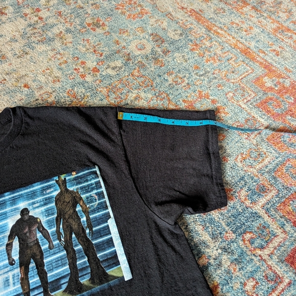 Marvel Guardians Of The Galaxy Movie Characters Rocket Black T-Shirt Size L 97 - Picture 8 of 8